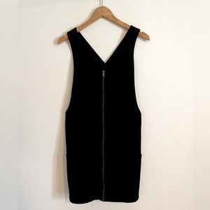 SO Black denim zip front jumper